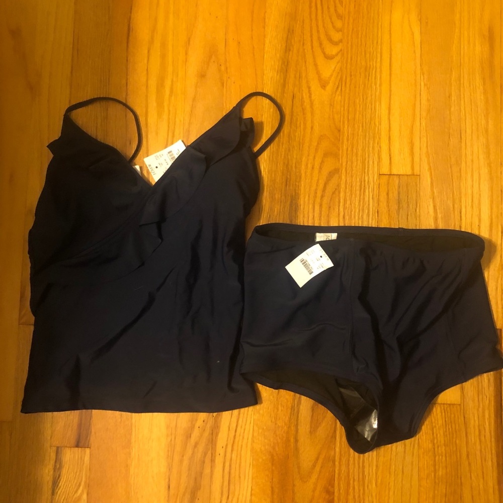 NWT JCrew tankini and high waisted bottoms